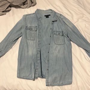 Calvin Klein Jean Button Down Top - size M